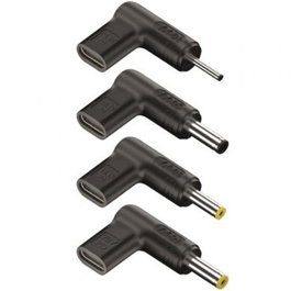 NGS BUD-AC Pack de 4 Clavijas de Alimentación para Portátil (3.0x1.1mm, 5.5x2.1mm, 5.5x2.5mm, 5.5x1.7mm) SKU: B16MMXFMP2